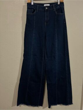 Women’s O2 Denim Wide Leg Dark Blue Jeans size 28